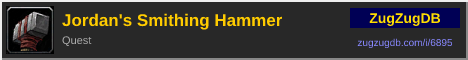 Jordan's Smithing Hammer: forum signature banner