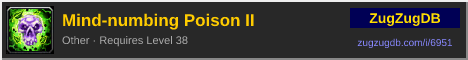 Mind-numbing Poison II: forum signature banner