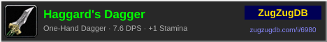 Haggard's Dagger: forum signature banner