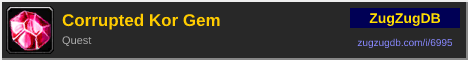 Corrupted Kor Gem: forum signature banner
