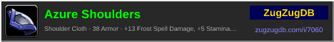Azure Shoulders: forum signature banner