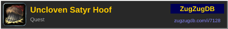 Uncloven Satyr Hoof: forum signature banner