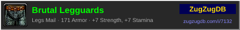 Brutal Legguards: forum signature banner