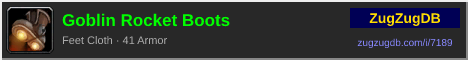 Goblin Rocket Boots: forum signature banner