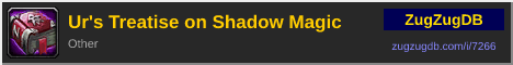 Ur's Treatise on Shadow Magic: forum signature banner