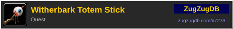 Witherbark Totem Stick: forum signature banner