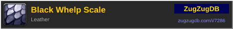 Black Whelp Scale: forum signature banner