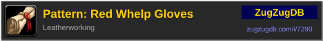 Pattern: Red Whelp Gloves: forum signature banner