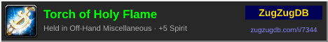Torch of Holy Flame: forum signature banner