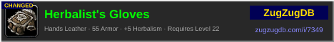 Herbalist's Gloves: forum signature banner