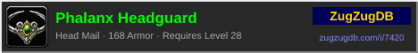 Phalanx Headguard: forum signature banner