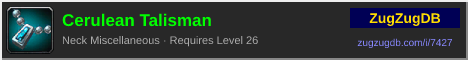 Cerulean Talisman: forum signature banner
