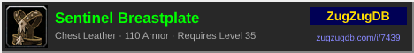 Sentinel Breastplate: forum signature banner