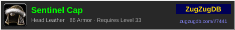 Sentinel Cap: forum signature banner