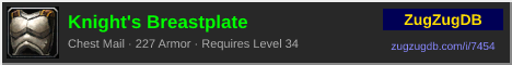 Knight's Breastplate: forum signature banner