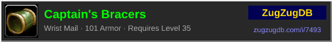 Captain's Bracers: forum signature banner