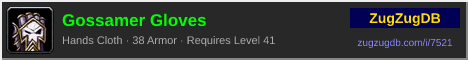 Gossamer Gloves: forum signature banner