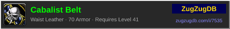 Cabalist Belt: forum signature banner