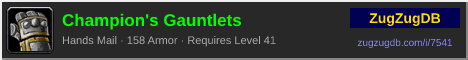 Champion's Gauntlets: forum signature banner
