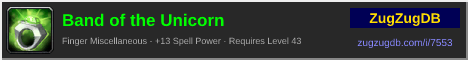 Band of the Unicorn: forum signature banner