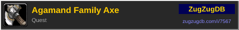 Agamand Family Axe: forum signature banner