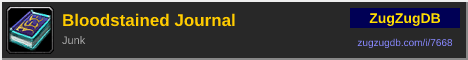 Bloodstained Journal: forum signature banner