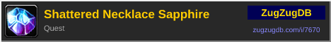Shattered Necklace Sapphire: forum signature banner