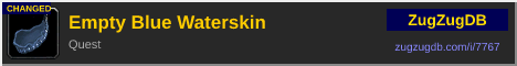Empty Blue Waterskin: forum signature banner