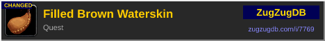 Filled Brown Waterskin: forum signature banner