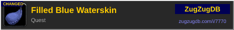 Filled Blue Waterskin: forum signature banner