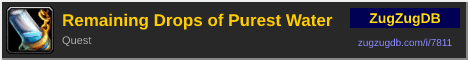Remaining Drops of Purest Water: forum signature banner