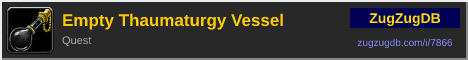 Empty Thaumaturgy Vessel: forum signature banner