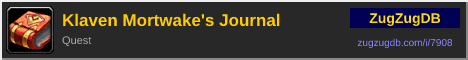 Klaven Mortwake's Journal: forum signature banner