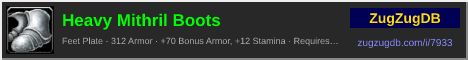 Heavy Mithril Boots: forum signature banner