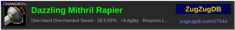 Dazzling Mithril Rapier: forum signature banner
