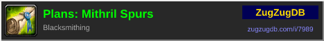 Plans: Mithril Spurs: forum signature banner