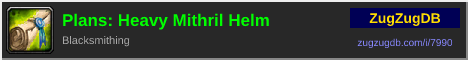 Plans: Heavy Mithril Helm: forum signature banner