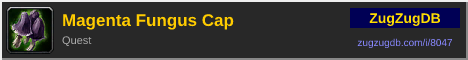 Magenta Fungus Cap: forum signature banner