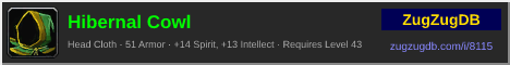 Hibernal Cowl: forum signature banner