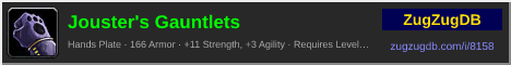 Jouster's Gauntlets: forum signature banner