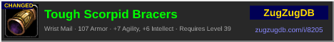 Tough Scorpid Bracers: forum signature banner