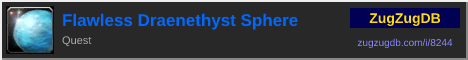 Flawless Draenethyst Sphere: forum signature banner