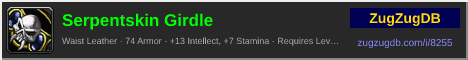 Serpentskin Girdle: forum signature banner