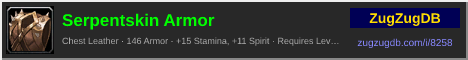 Serpentskin Armor: forum signature banner