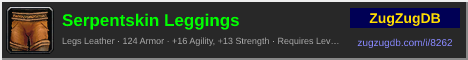 Serpentskin Leggings: forum signature banner