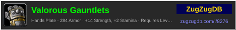 Valorous Gauntlets: forum signature banner