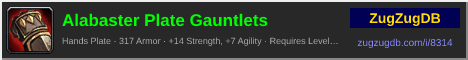 Alabaster Plate Gauntlets: forum signature banner