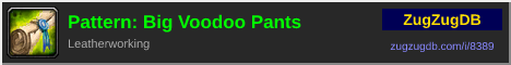 Pattern: Big Voodoo Pants: forum signature banner