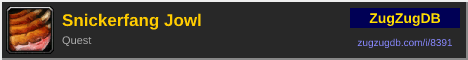 Snickerfang Jowl: forum signature banner