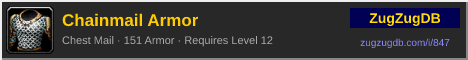 Chainmail Armor: forum signature banner